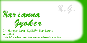 marianna gyoker business card