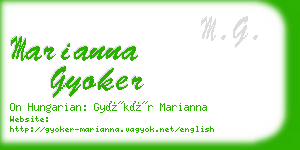 marianna gyoker business card